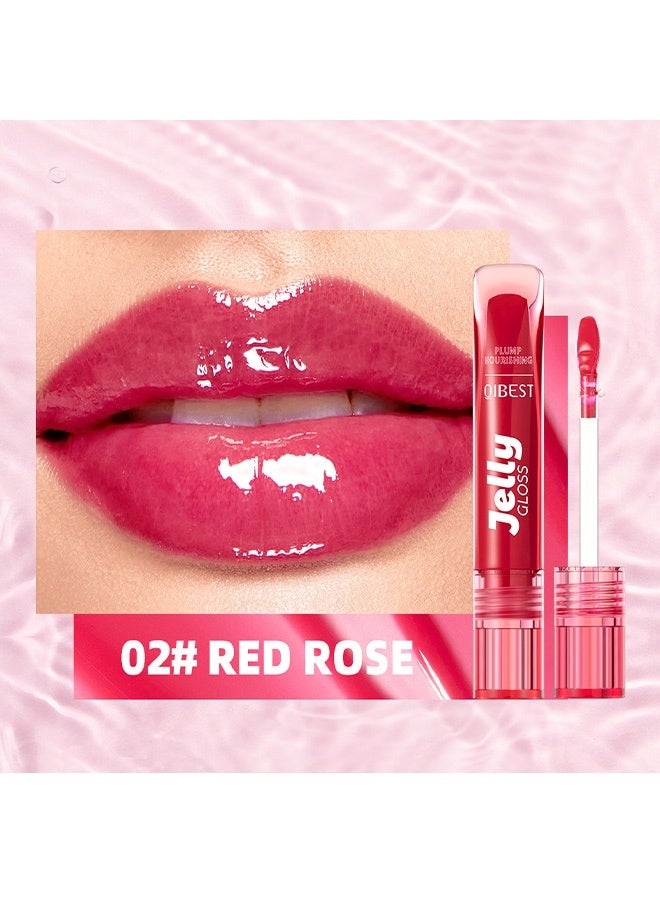 QiBest Colored lip oil 3g Hydrating and moisturizing light and shiny nourishing liquid lip balm lip gloss moisturizing lip cream 02# - Image 2